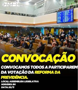 Paixão cega: Para o MBL, Reforma da previdência aprovada por Bolsonaro não serve no Maranhão
