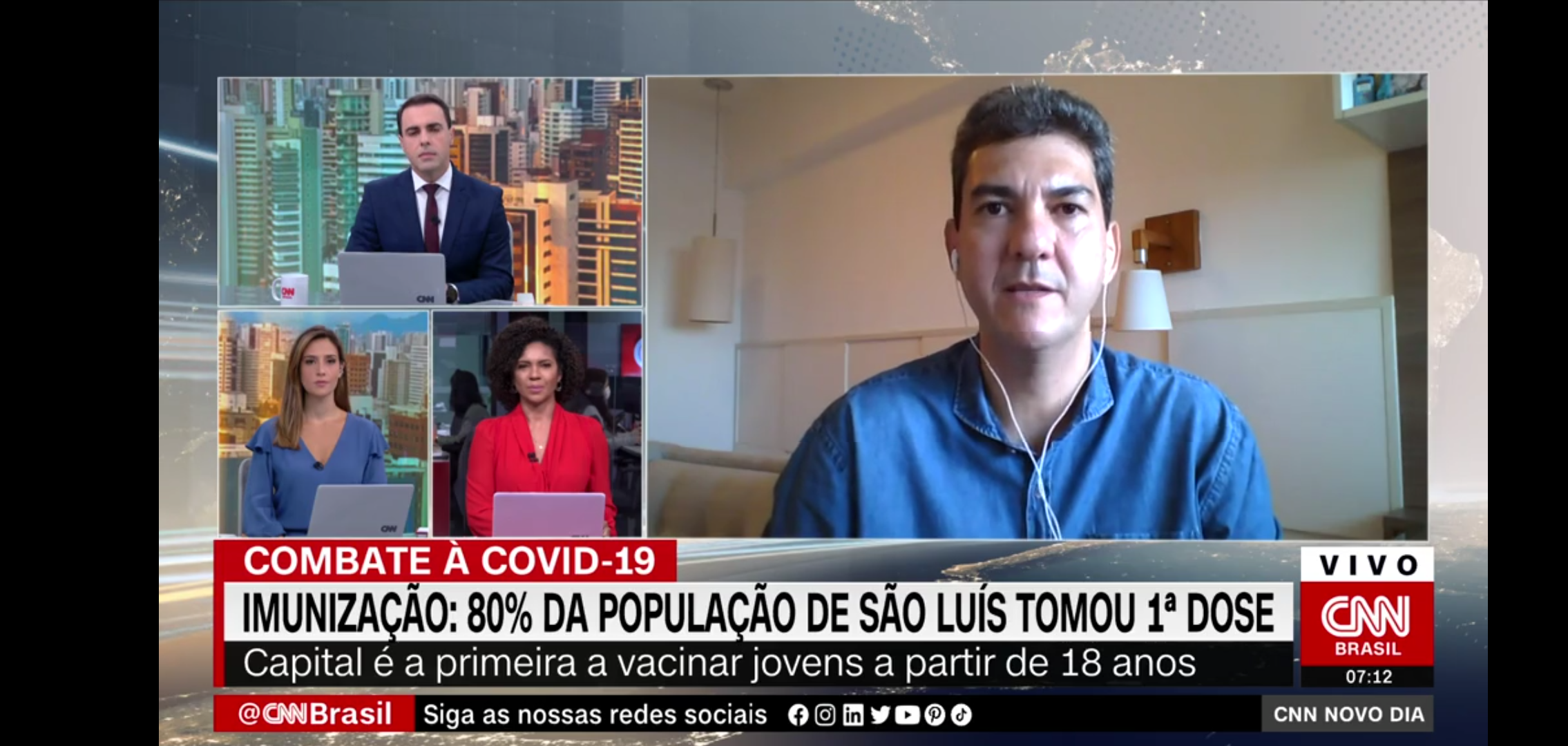 “Vamos colher uma redução drástica de internação”, diz Braide à CNN Brasil